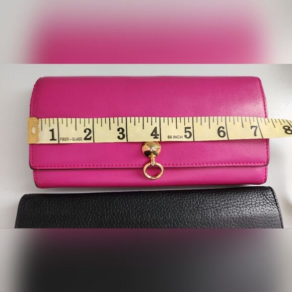 Fendi Pink and Celine Black Leather Wallet Set - Picture 14 of 15